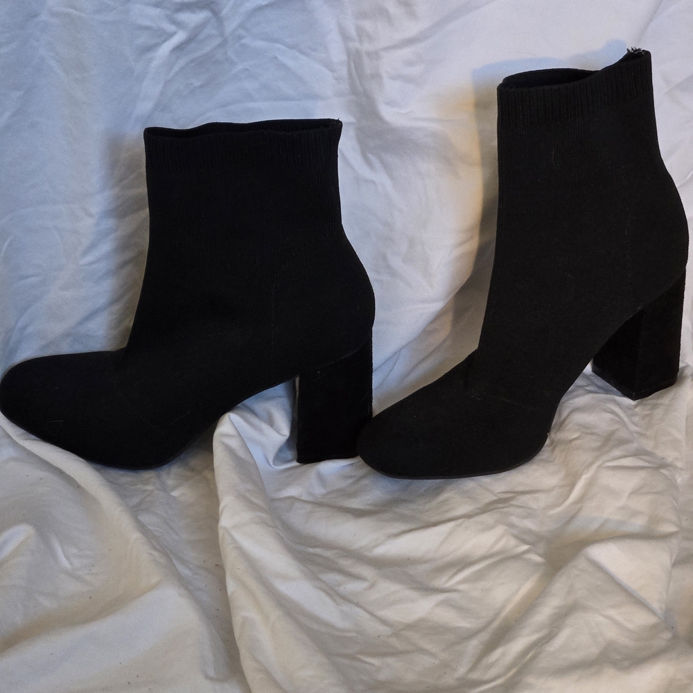 MIA Black Heeled Boots